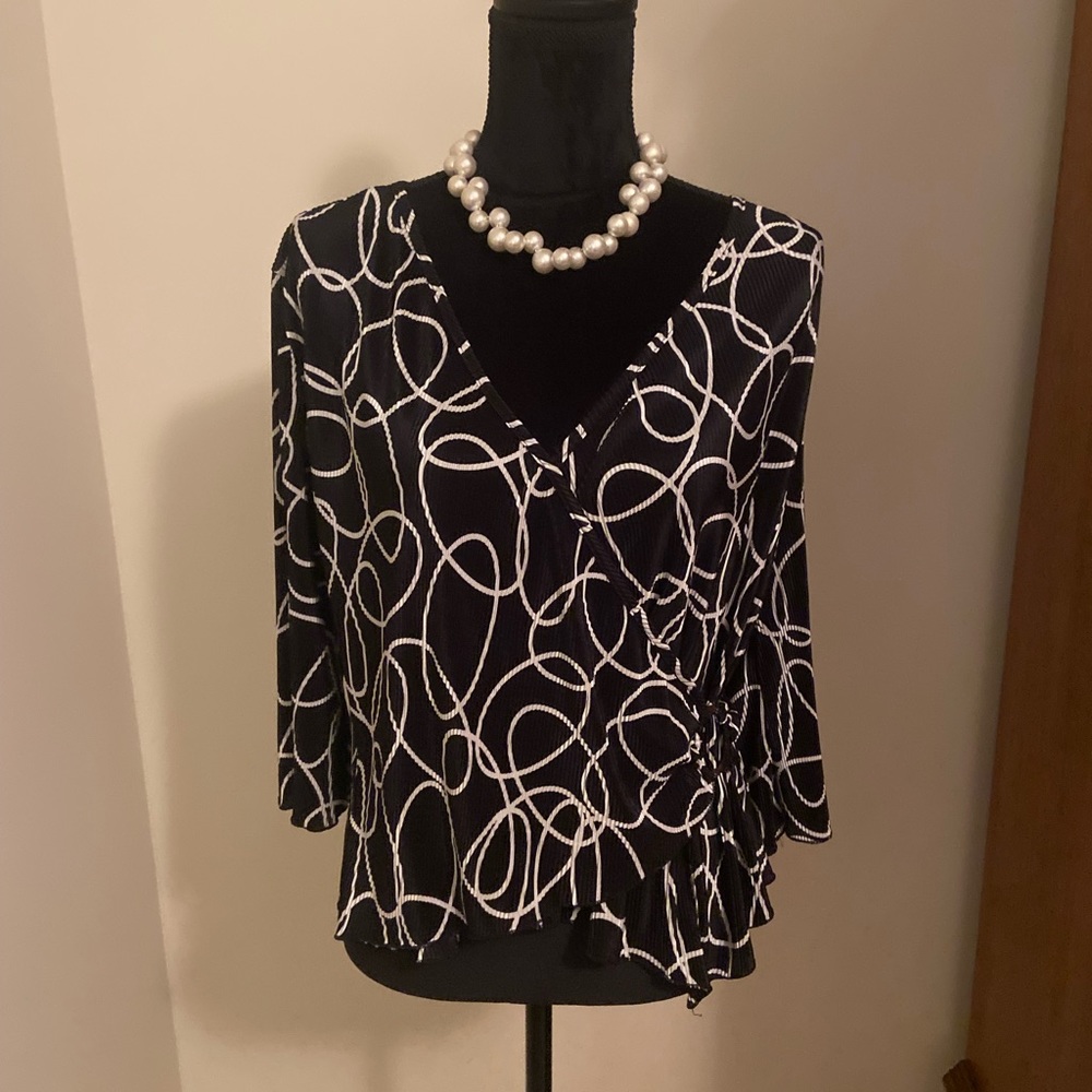 Faux Wrap Blouse